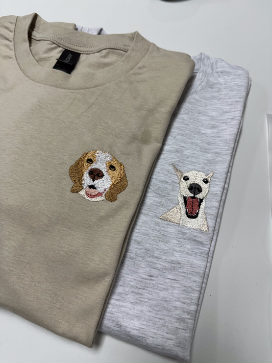 Custom Pet Embroidery T-Shirt